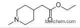 Molecular Structure of 67686-05-9 (1-Methyl-4-piperidineacetic acid ethyl ester)